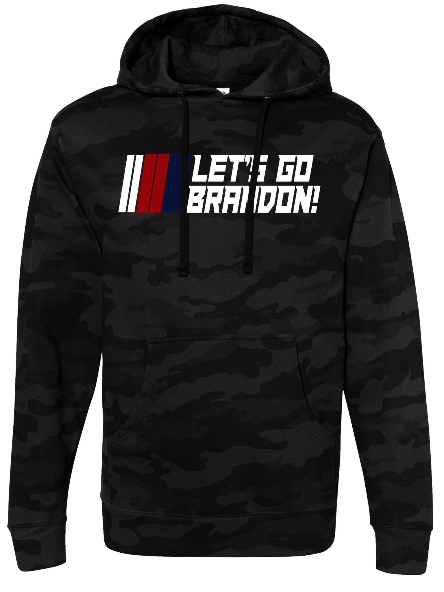 Let's Go Brandon - Black Camo Hoodie